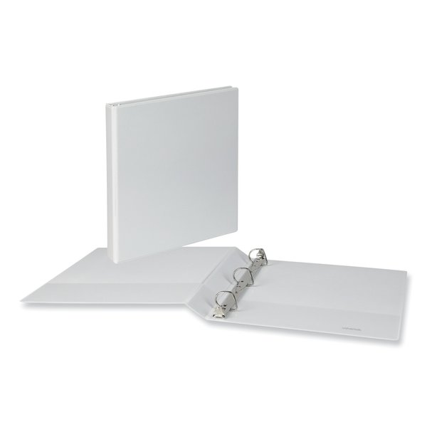 Universal Slant D-Ring View Binder, 3 Rings, 1" Capacity, 11 x 8.5, White, PK12, 12PK 1147